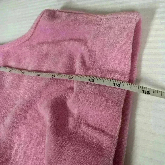 Y2K Zara Pink Terry Cloth Bralette Crop Top L Soft Lounge Beachy Summer Fit - Picture 5 of 6